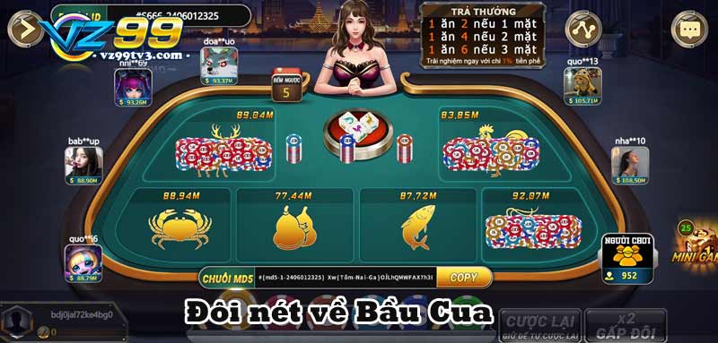 Bầu Cua là game gì và cách chơi tăng khả năng chiến thắng 2 đôi nét về bầu cua